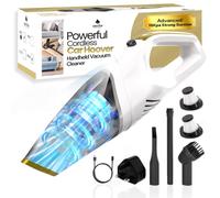 Aerobe HandHeld Vacuum Cleaner - ADVANCED 15000 PA Car Hoovers Cordless Powerful, Strong Suction Car Vacuum Cleaner For Home Mini Hoover With Led Light Hand Held Hoover/Portable hoovers