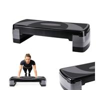 Aerobic Stepper Platform - Fitness Stepper for Exercise Workout - 3 Height Level Adjustable 10cm 15cm 20cm - Non-Slip Step Platform for Aerobic Exercise Yoga, Indoor & Outdoor Training