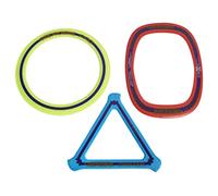 Aerobie 3-Piece Flying Ring Combo Pack with Pro Ring, Orbiter Boomerang, and Pro Blade, Lightweight Kids Toys for Disc Golf & Outdoor Games, Ages 5+