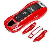AeroBon 3-Piece Painted Key Cover/Key Fob Shell Cover Compatible with Porsche Key Shell (MK2)