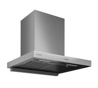 Klarstein AeroClean Cooker Hood - 60cm Wall-Mounted Extractor, 721 m³/h Boost, A++ Energy, LED Lighting 3800-4200 K, Quiet 52 dB, Stainless Steel, Push Button Control