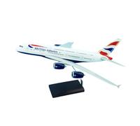 AeroClix British Airways Model Plane Airbus A380-800 with G-XLEL registration in 1/200 scale, 37 cm long plastic model plane
