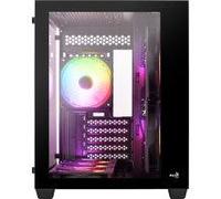 Aerocool (ACCS-ES02163.11) Mid-tower PC case, Versatile fan support, Tempered glass window, 410mm GPU clearance, RGB, Full coverage airflow, SimpliCable routing, ATX, E-ATX, Micro-ATX, Mini-ITX