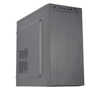 Aerocool CS108BKV1, Compact PC Micro ATX Box, Polished Aluminium, Fan 80 cm, Black