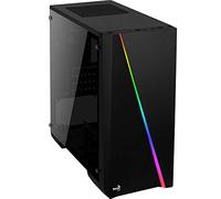 AeroCool CYLONMINI, MicroATX PC Box, RGB 13, Window, 8 cm Fan, Black, única