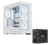 Aerocool D520A Mid Tower Case - White & 850W Integrator Gold - Builder Bundle