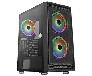 AeroCool GRAPHITEV3 Mid Tower Black RGB Case with 3x 14cm ARGB Fans