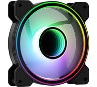 Aerocool MIRAGE12 PC Fan 12cm ARGB 6 Pin Silent Hub Black
