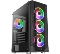 Aerocool Prism ARGB Midi-Tower, Tempered Glass - schwarz