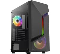 Aerocool Scape-G-BK-v2 Midi Tower, Tempered Glass, FRGB - black