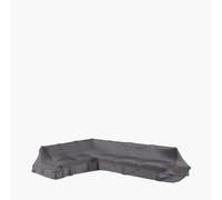 AeroCover L-Shaped Sofa Breathable Polyester Right Hand 350x275x90xH30/45/70cm Ruma Dark Grey 1 Pack