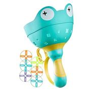 Aerodynamic Plate Throwing Toy: Exercise Interception Action Amphibians, Activity Catch Saucer with Animal | Youth Kindergarten Area Outdoor Games Green Grass