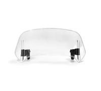 Aerodynamic Winglets Windscreen Universal Clamp-On Small Deflector Windshield Extension Adjustable Spoiler(Style B Clear)