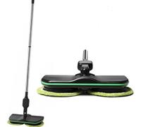 Aeroflux Cordless Electric Floor Mop - Rechargeable Scrubber, Sweeper, and Polisher(Black)