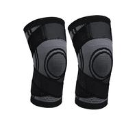 Aeroflux Premium Knee Support Brace: No More Knee Pain(Black,Two-pack/one size*)