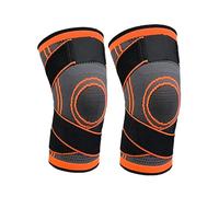 Aeroflux Premium Knee Support Brace: No More Knee Pain(Orange,Two-pack/one size*)