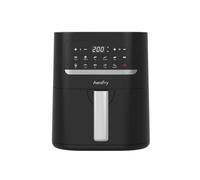 AEROFRY Air Fryer 4.5L Capacity, Oil Free, Energy and Time Saver, 10 Presets Compact Design with Recipes Cookbook, Non-Stick, Dishwasher Safe Basket, Compact Air Fryer, 2-Years Warranty, Black