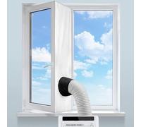 AeroGlo Air Conditioner Window Kit 400cm, Universal AC Window Seal for Portable Air Conditioner and Tumble Dryer, Air Conditioner Window Seal With Drawstring Easy to Install,No Need to Drill
