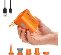 Aerogogo GIGA Pump 5.0, 5kPa Portable Air Pump for Inflatables, Rechargeable Battery, 3600mAh, Multifunctional Use for Outdoor, Compact & Portable, 5 Nozzles, IP55 Rating, 5 Year Warranty