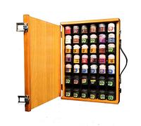 AEROGRAFANDO Wooden case with practical handle and clip closure - suitable for Citadel model colors - 42 seats