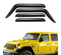 AEROGUYS Tape-On Window Deflectors Extra Durable Window Visors Rain Guards Fit for Jeep Wrangler 2018-2023 JL/Gladiator 2020-2023,Sun Visors, Wind Deflectors,Vent Visors,Car Accessories - 4pcs. AG0085