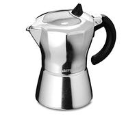 aerolatte 6-Cup MokaVista/Stovetop Espresso Maker, Silver, 6-Cup/330 ml