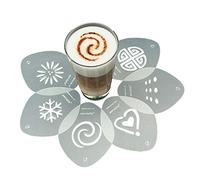 aerolatte CA2TIN Cappuccino Art Stencils, Set of 6 - Transparent