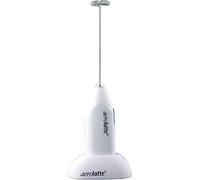 Aerolatte Milk Frother with Stand, Stainless Steel, White