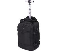 Aerolite 40x20x25 Ryanair Maximum Size Backpack Trolley Bag with 2 Wheels Recycled Eco-Friendly Cabin Luggage Approved Extendable Handle Travel Carry On Holdall Flight Rucksack with 10 Year Warranty