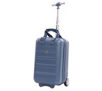 Aerolite 40x20x25cm Ryanair Maximum Under Seat Lightweight Hard Shell Carry On Hand Cabin Luggage Travel Suitcase Cabin Bags Underseat with 2 Wheels and TSA Approved Lock (Blue)