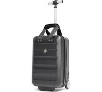 Aerolite 40x20x25cm Ryanair Maximum Under Seat Lightweight Eco Friendly Hard Shell Carry On Hand Cabin Luggage Travel Suitcase Cabin Bags 40x20x25 Underseat with 2 Wheels and TSA Approved Lock Black