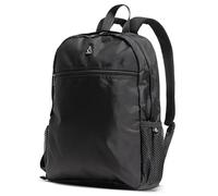 Aerolite 40x30x10cm Lufthansa Maximum Size Travel Backpack Rucksack - Recycled Eco-Friendly Material, Shower-Resistant Carry On Hand Cabin Luggage 40x30x10 Black - Also Approved For British Airways