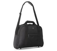 Aerolite 40x30x15 New and Improved 2022 British Airways, EasyJet, Virgin Atlantic, KLM Holdall, Cabin Luggage Under Seat Flight Bag, Black