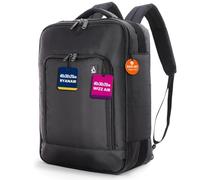 Aerolite 40x30x20 Ryanair Wizz Air Under Seat Backpack Rucksack Bag Black | Ryanair New Max Size Approved Lightweight Underseat Travel Carry On Hand Cabin Luggage Bags 40x30x20cm (Black)