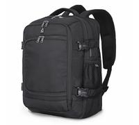 Aerolite New Ryanair Cabin Bags 40x30x20 Underseat Travel Backpack Cabin Size Rucksack for Plane Hand Luggage Backpack for Travelling, Wizz Air Ryan Air Cabin Bag 40x30x20 with Premium Zippers, Black
