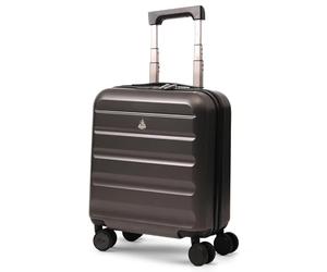 Aerolite 45x36x20cm Easyjet Maximum Size 8 Wheel ABS Hard Shell Carry On Hand Cabin Luggage Underseat Flight Travel Bag Spinner Suitcase 45x36x20 with TSA Lock (Matte Charcoal)