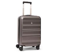 Aerolite 55x35x25cm Hard Shell Carry On Hand Cabin Luggage Suitcase 55x35x25 with 4 Wheels, Max Size for Air Europa Air France Alitalia KLM & Transavia (Charcoal V2)