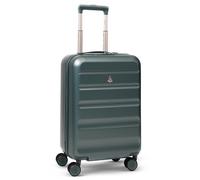 Aerolite 55x35x25cm Hard Shell Carry On Hand Cabin Luggage Suitcase 55x35x25 with 4 Wheels, Max Size for Air Europa Air France Alitalia KLM & Transavia (Green)