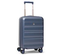 Aerolite 55x35x25cm Hard Shell Carry On Hand Cabin Luggage Suitcase 55x35x25 with 4 Wheels, Max Size for Air Europa Air France Alitalia KLM & Transavia (Blue)