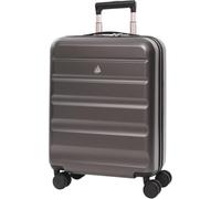Aerolite 55x40x20 Expandable Ryanair Priority 4 Wheel Cabin Suitcase | Hard Shell Case , TSA Lock, Max Size 55x40x20cm to 55x40x23 Carry On Hand Cabin Luggage , 4 Dual Spinner Wheels (Charcoal)