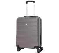 Aerolite 56x45x25cm British Airways Jet2 & easyJet Upgrade Maximum Allowance Large Lightweight 8 Wheel Carry On Hand Cabin Luggage Bag Suitcase 56x45x25 with TSA Approved Lock Charcoal Grey
