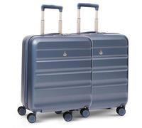 Aerolite 56x45x25cm British Airways Jet2 & easyJet Upgrade Maximum Allowance Large Lightweight 8 Wheel Carry On Hand Cabin Luggage Bag Suitcase 56x45x25 with TSA Approved Lock (2X Blue)