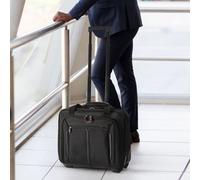 Aerolite Business Laptop Roller Case, Single, 44X36X20Cm, 2 Wheels, Black, Lightweight, Cabin Approved, Fits 15.6 Inch