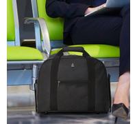 Aerolite Cabin Bag Single 40X30X15Cm, Under Seat Flight Holdall, Lightweight Carry On Hand Luggage, Black Travel Organiser