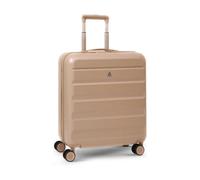 Aerolite Carry On Suitcase, Lightweight Hard Shell, 56X45X25Cm, Single, Beige, 8 Wheels, Tsa Lock, Large Cabin Luggage