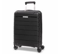 Aerolite Expandable 55x40x20cm to 55x40x23cm Ryanair Priority Wizz Air Priority & More Max Size Lightweight Hard Shell Carry On Hand Cabin Luggage Suitcase 55x40x20 55x40x23 with 4 Wheels(Black)