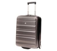 Aerolite 55x40x20cm Ryanair Priority Max 40L Lightweight Hard Shell Eco Friendly Carry On Hand Cabin Luggage Travel Suitcase 55x40x20 with 2 Wheels & TSA Approved Lock (Charcoal Grey)