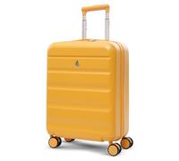 Aerolite Expandable 55x40x20cm to 55x40x23cm Ryanair Priority Wizz Air Priority & More Max Size Lightweight Hard Shell Carry On Hand Cabin Luggage Suitcase 55x40x20 55x40x23 with 4 Wheels (Mango)