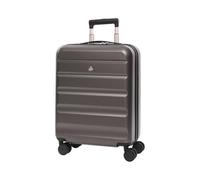 Aerolite Expandable Cabin Luggage, 55X40X20Cm To 55X40X23Cm, Single, Charcoal, Abs, Hard Shell, 4 Wheels, Ryanair & More