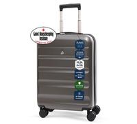 Aerolite Expandable Cabin Suitcase 55x40x20cm to 55x40x23cm - Ryanair Priority, Wizz Air & Lufthansa Approved Carry On Luggage with TSA Lock, 8 Spinne